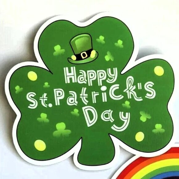 ST. PATRICK'S DAY YARD SIGN OUTDOOR DECORATIONS 6 PCS PARTY HOLIDAY - Picture 6 of 14